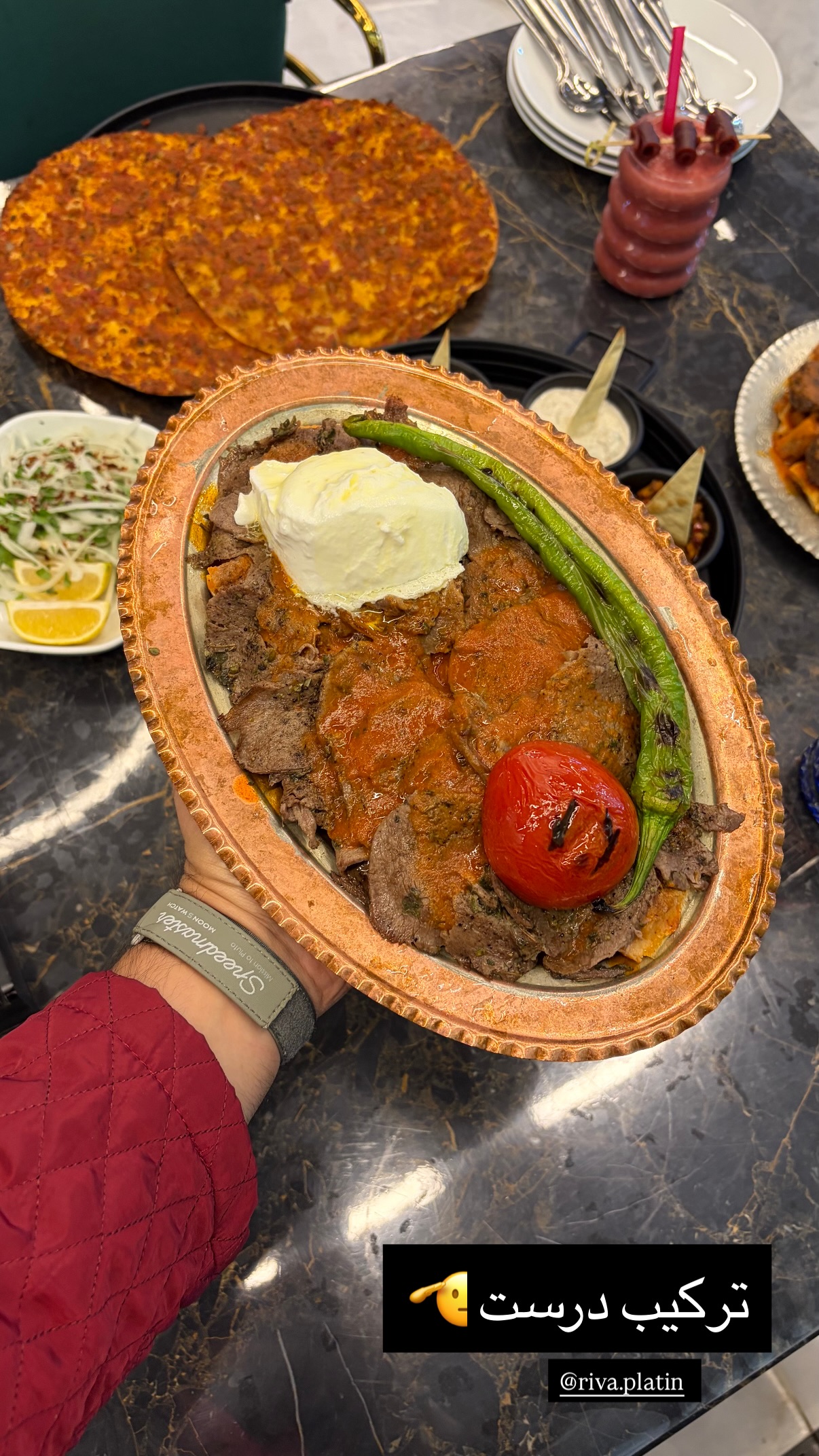  جدید ترین استوری اینستاگرام رایمن محسنی