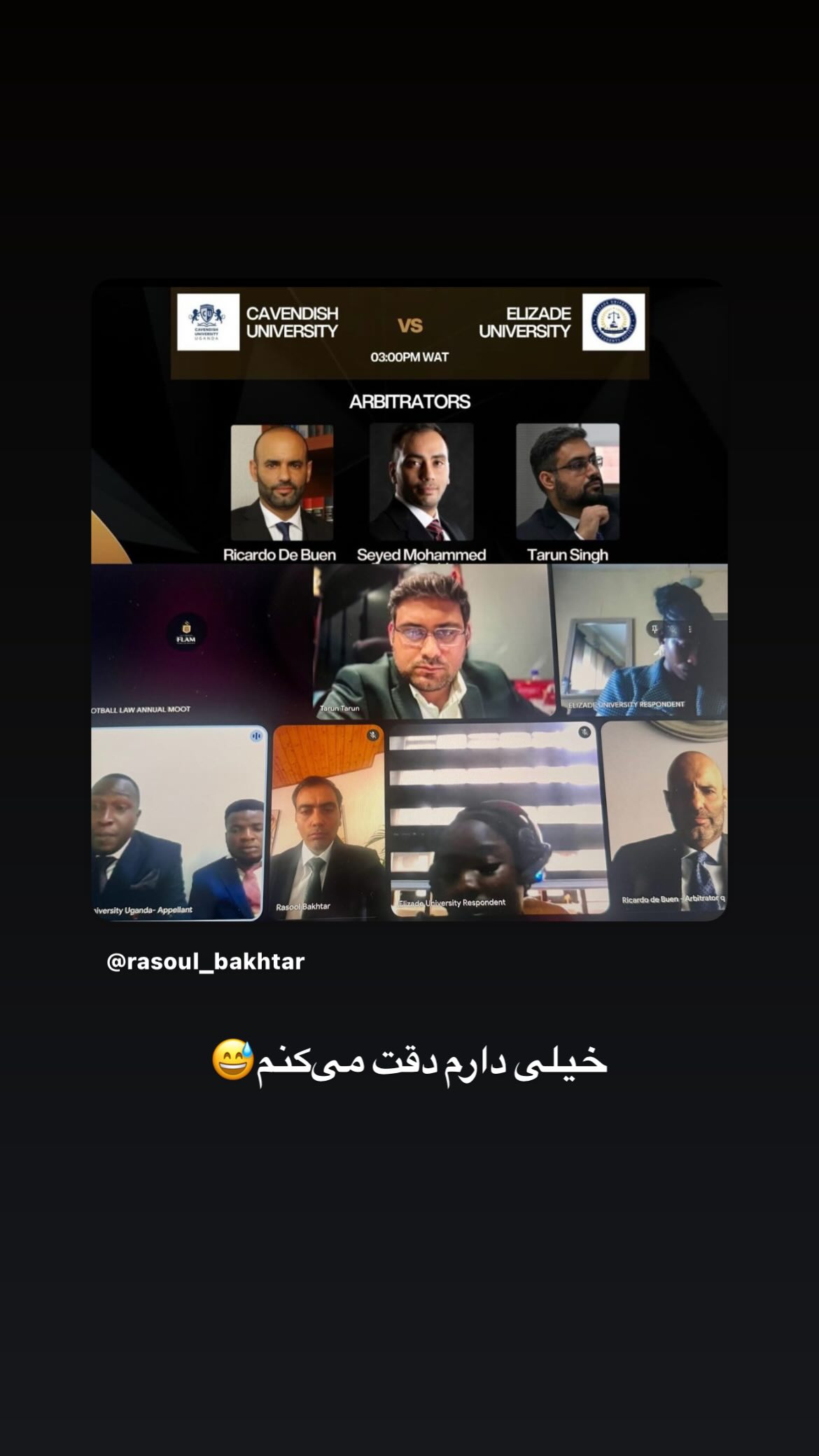  جدید ترین استوری اینستاگرام رسول باختر