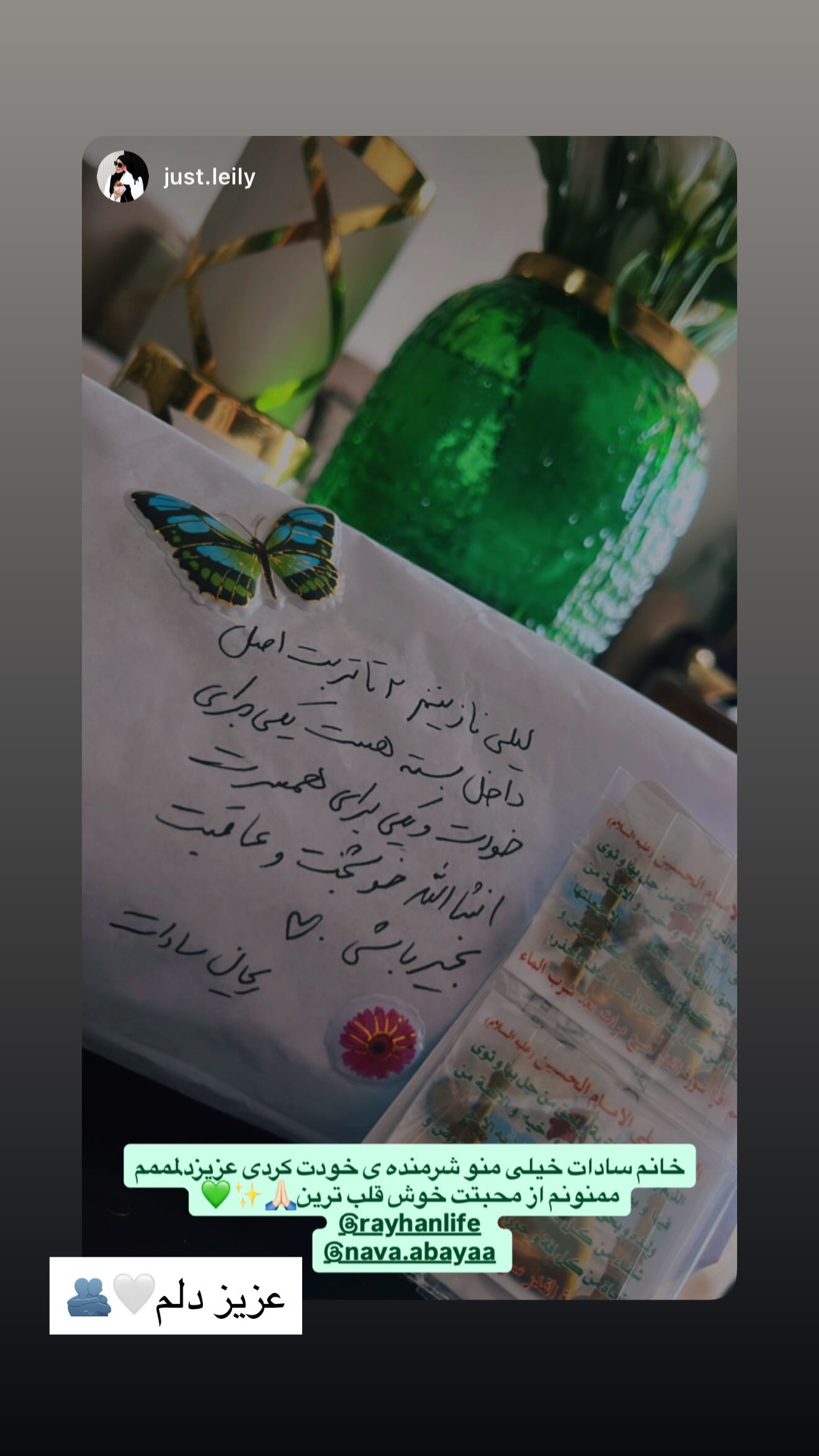  جدید ترین استوری اینستاگرام ریحانه سادات حسینی
