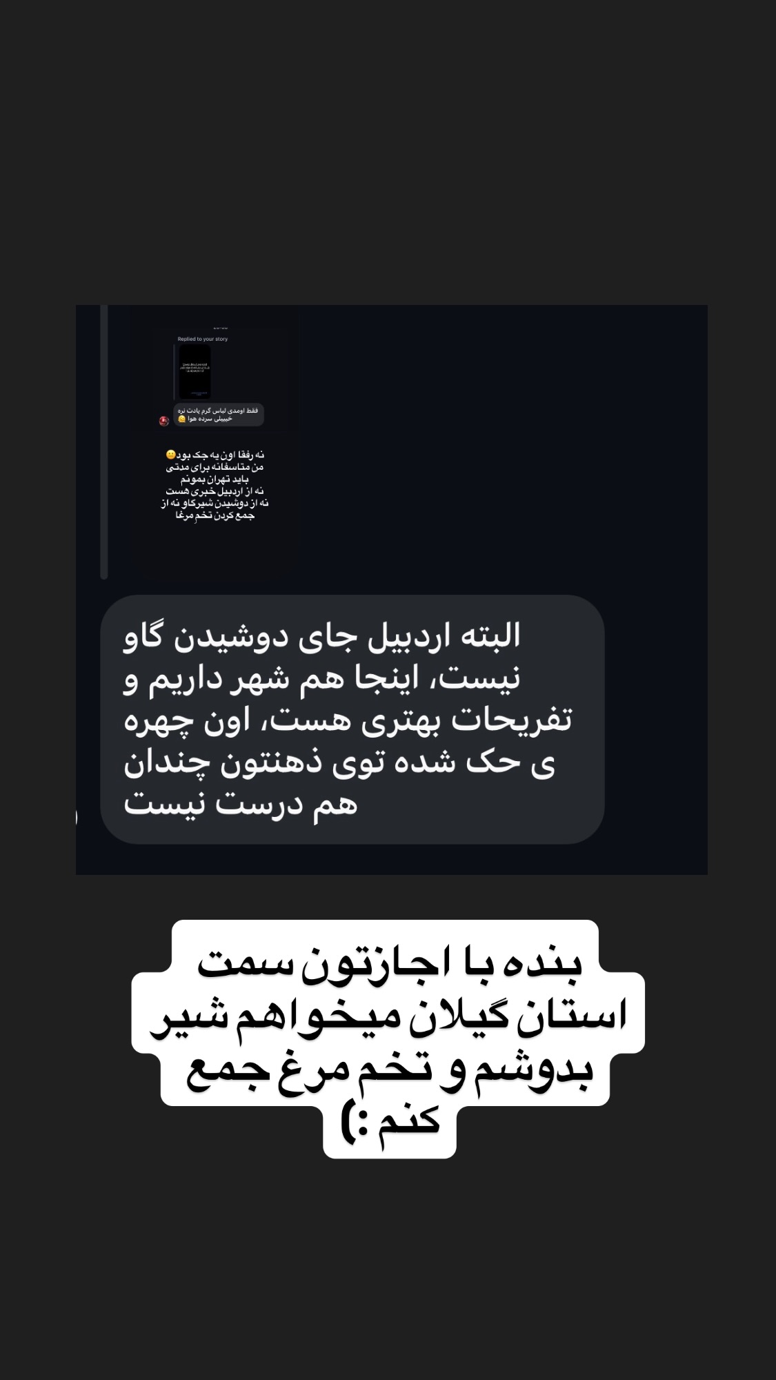  جدید ترین استوری اینستاگرام راضیه جانباز