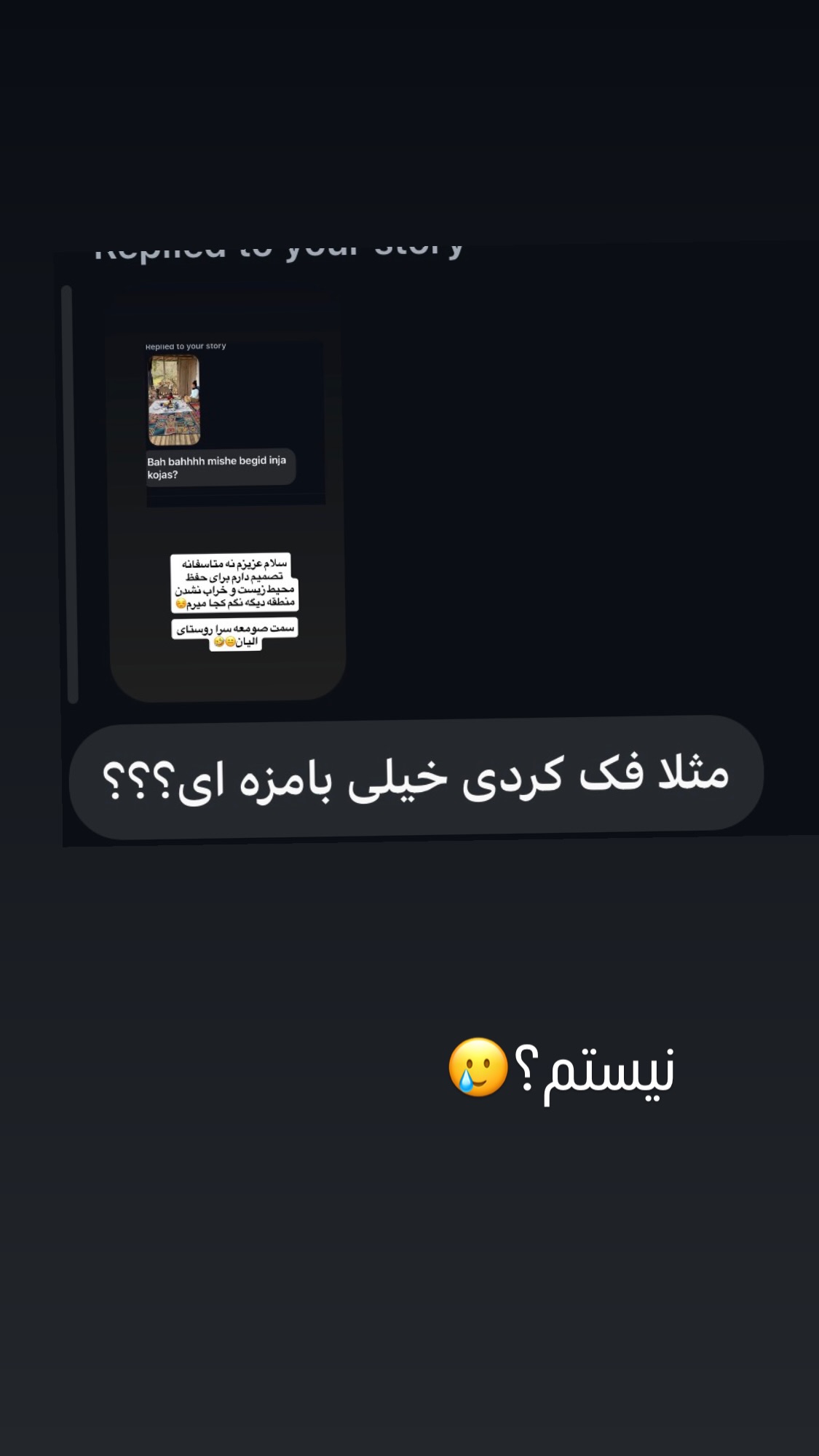  جدید ترین استوری اینستاگرام راضیه جانباز