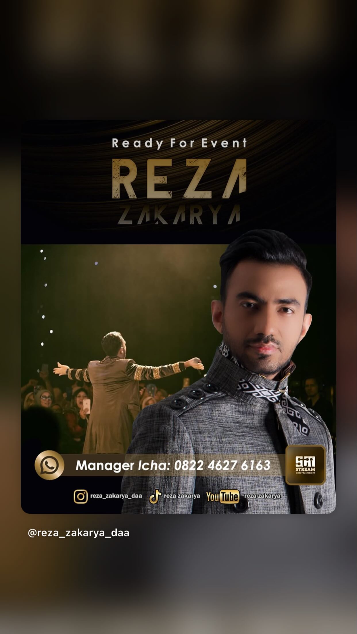  جدید ترین استوری اینستاگرام رضا زکریا