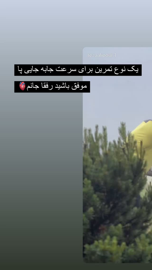  جدید ترین استوری اینستاگرام رضا علیپور