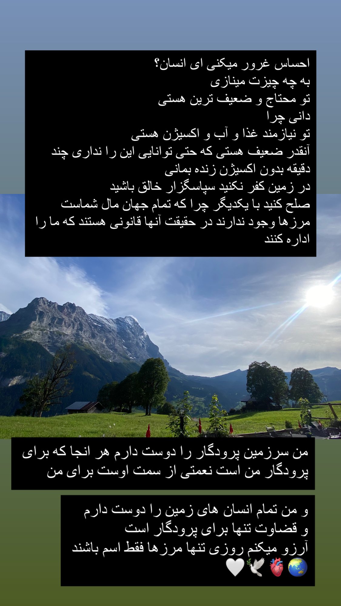  جدید ترین استوری اینستاگرام رضا علیپور