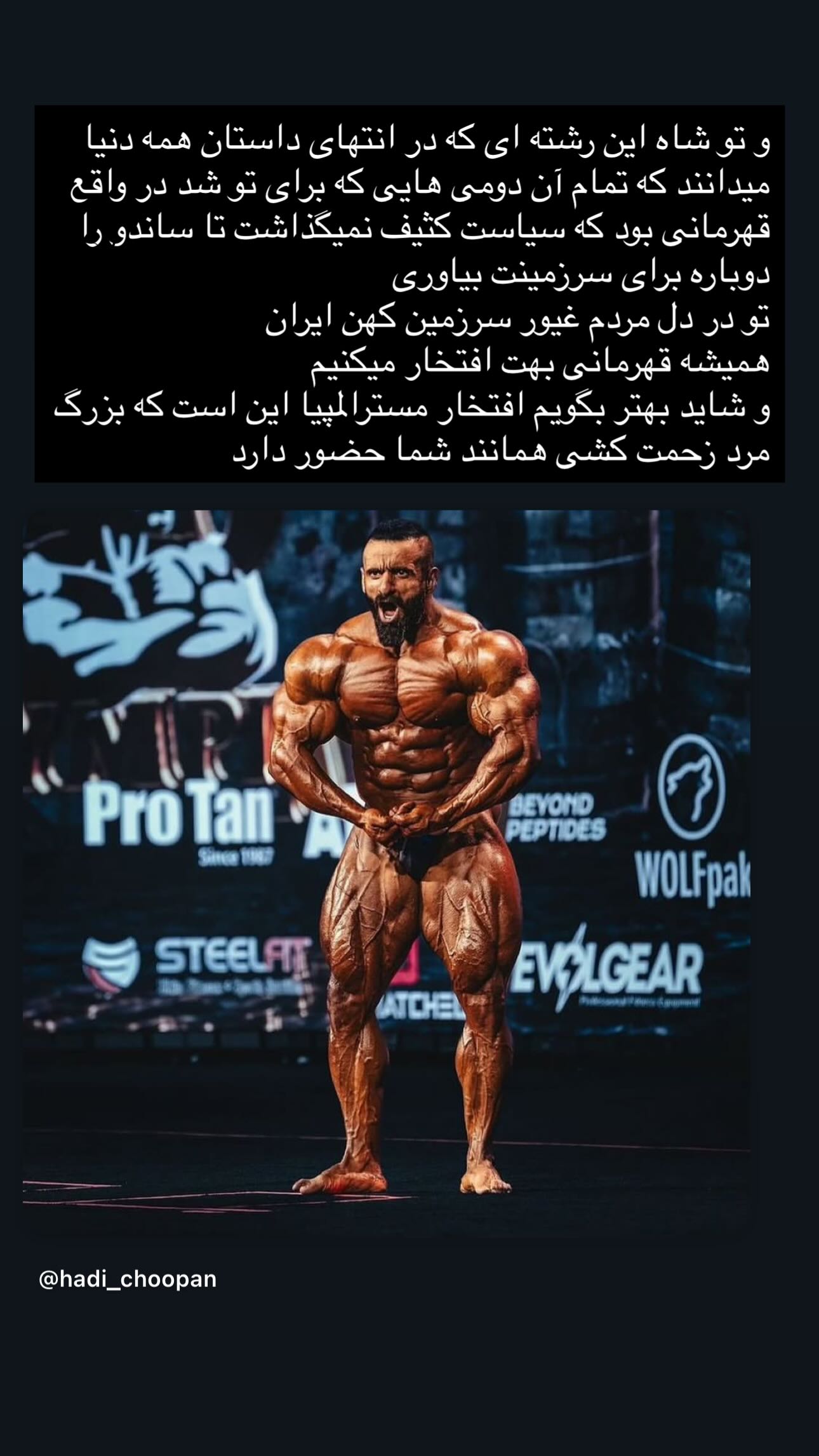  جدید ترین استوری اینستاگرام رضا علیپور