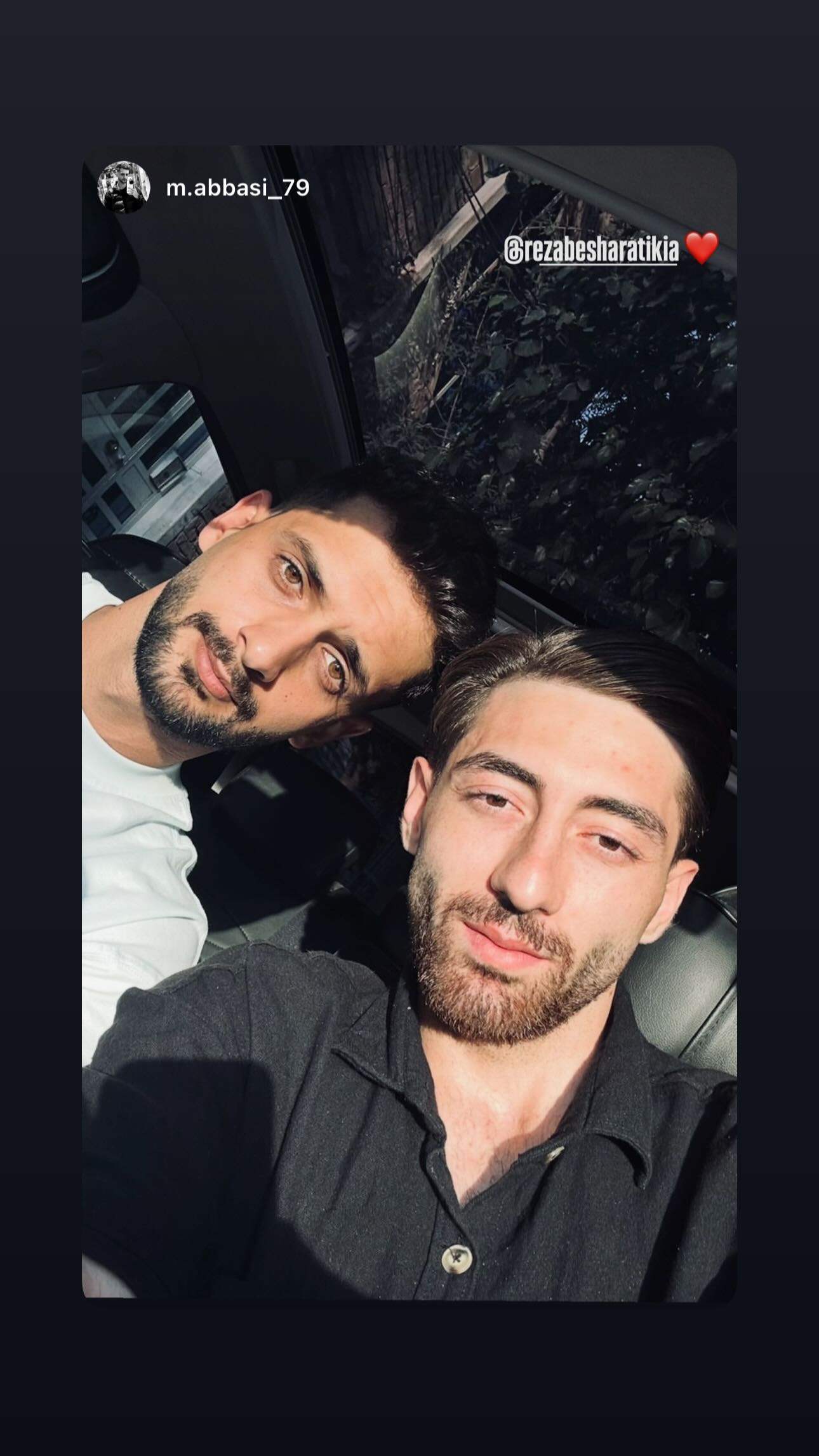  جدید ترین استوری اینستاگرام رضا بشارتی کیا