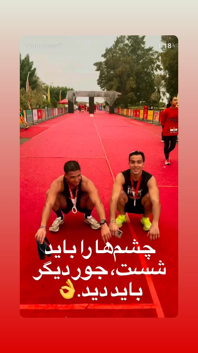  جدید ترین استوری اینستاگرام رضا مومنی مقدم