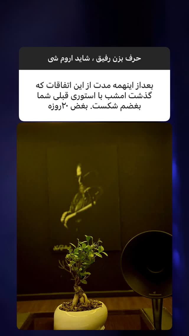  جدید ترین استوری اینستاگرام رضا صادقی