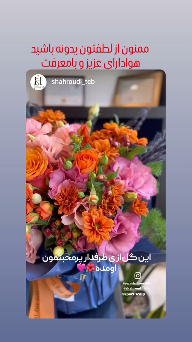  جدید ترین استوری اینستاگرام رضا شاهرودی