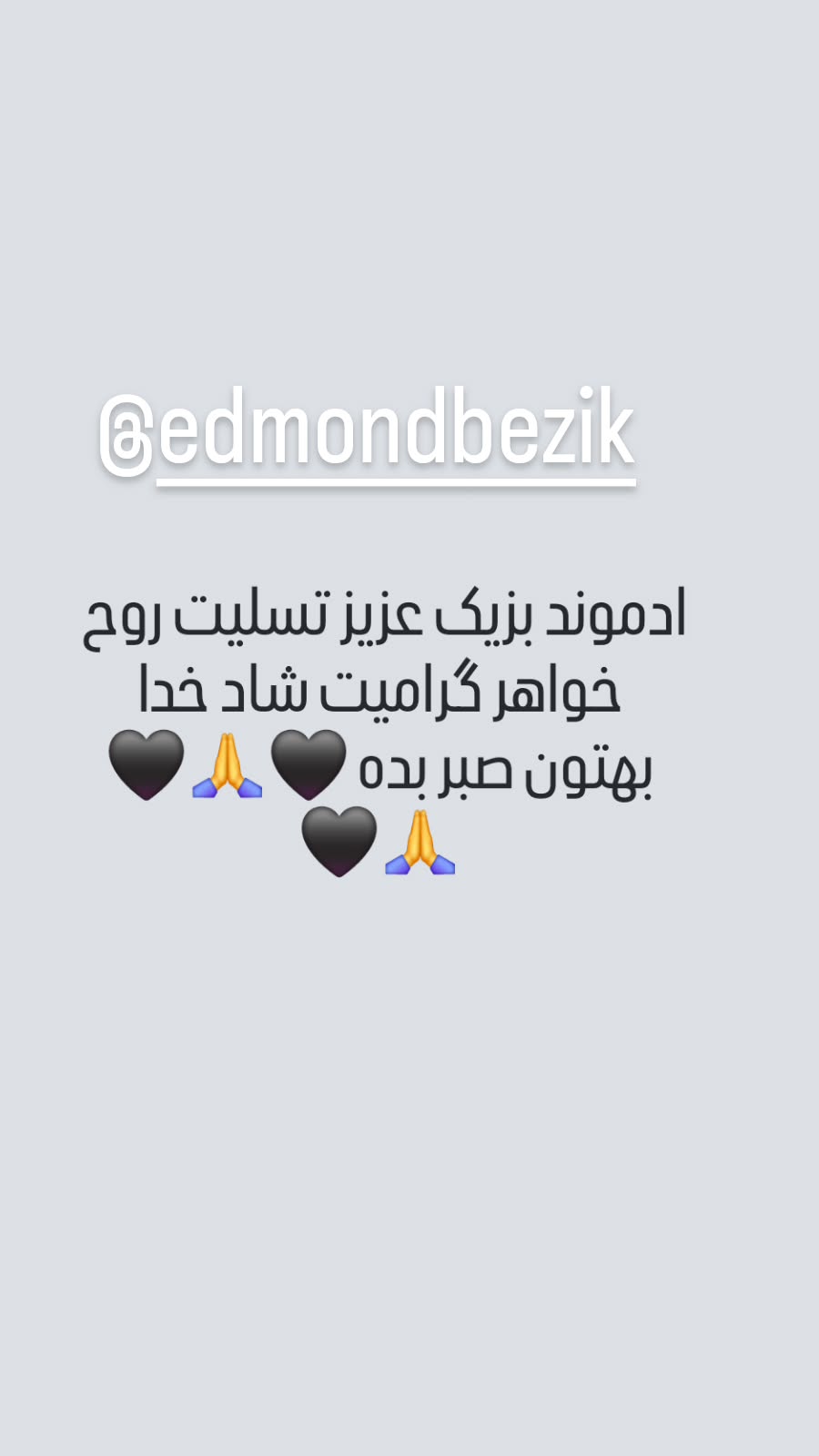  جدید ترین استوری اینستاگرام رضا شاهرودی