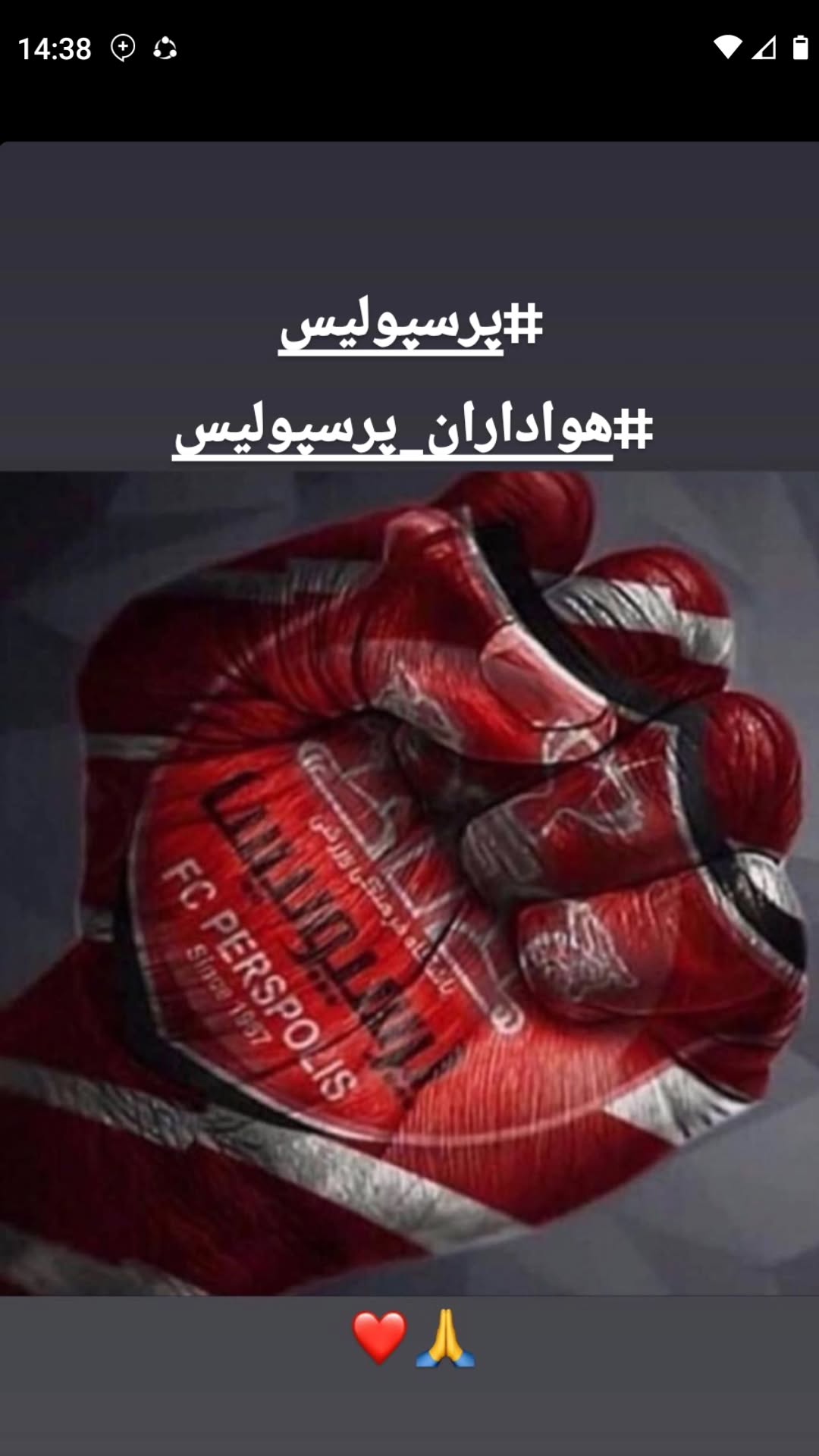  جدید ترین استوری اینستاگرام رضا شاهرودی