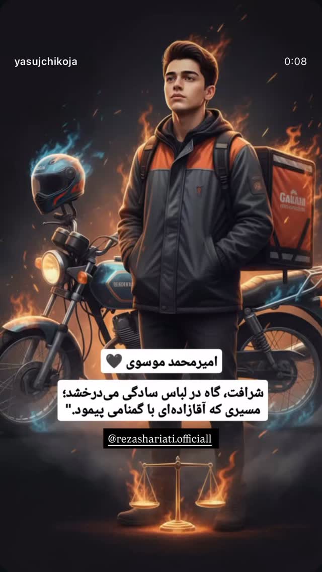  جدید ترین استوری اینستاگرام رظا شریعتی
