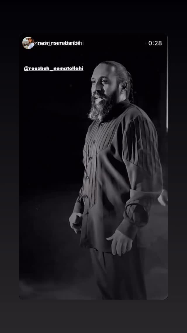  جدید ترین استوری اینستاگرام روزبه نعمت الهی