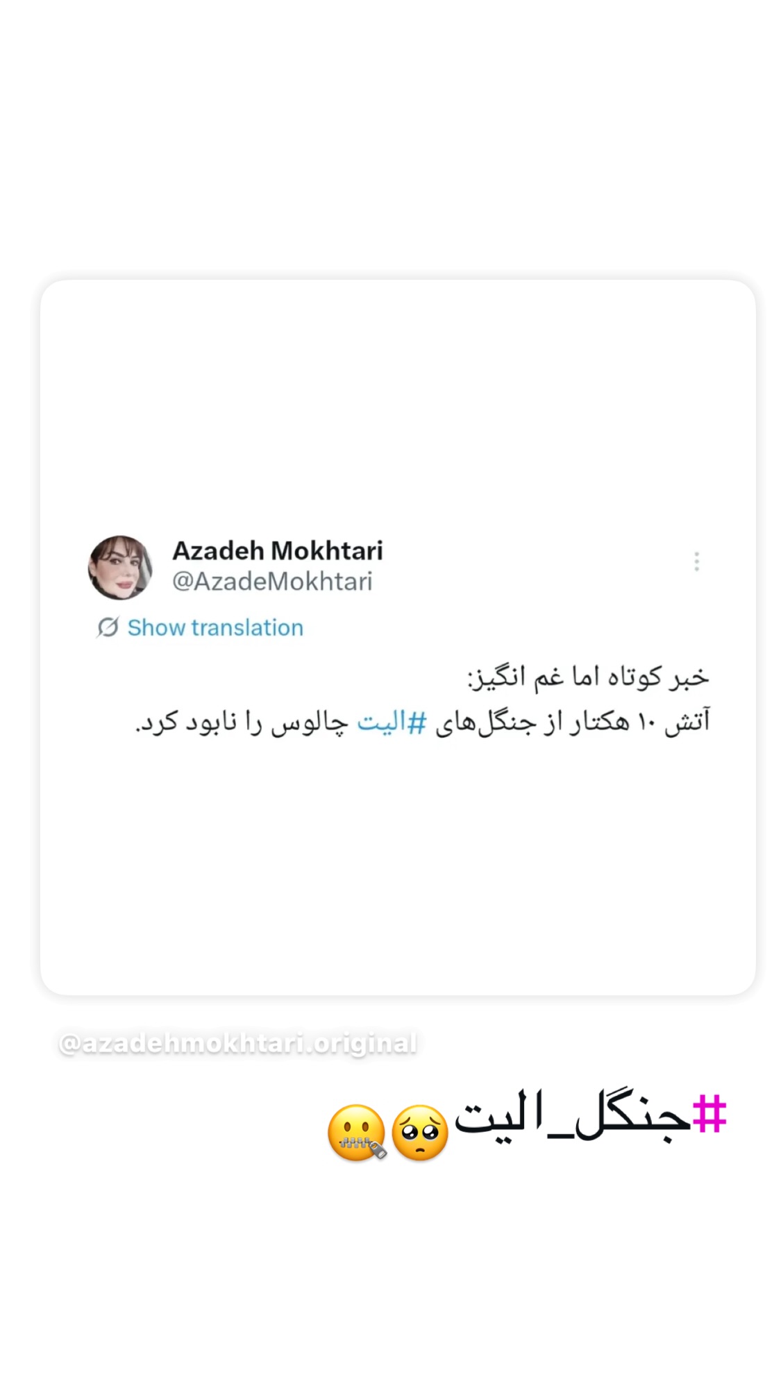  جدید ترین استوری اینستاگرام روشنک عجمیان