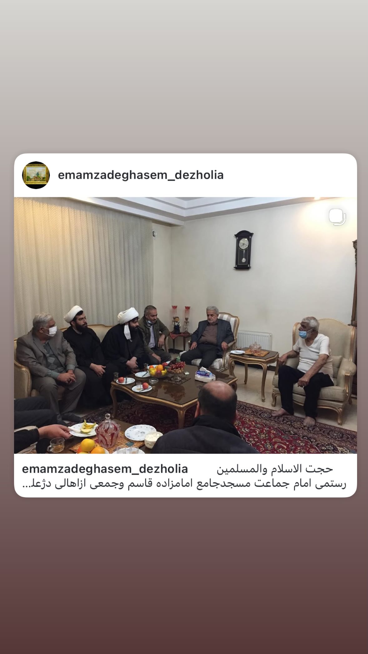  جدید ترین استوری اینستاگرام محمد رستمی تهرانی