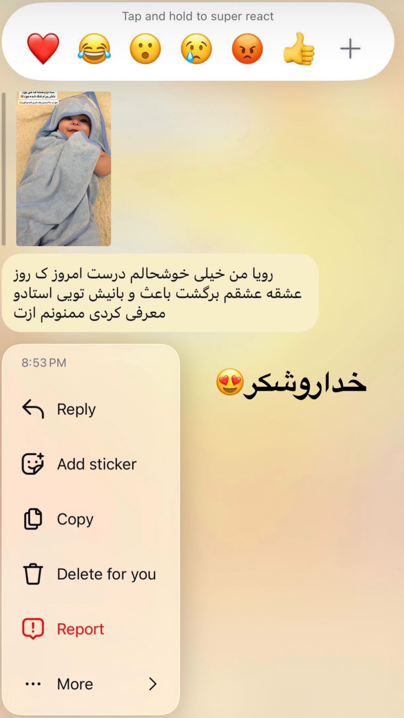  جدید ترین استوری اینستاگرام رویا و امیر حسام
