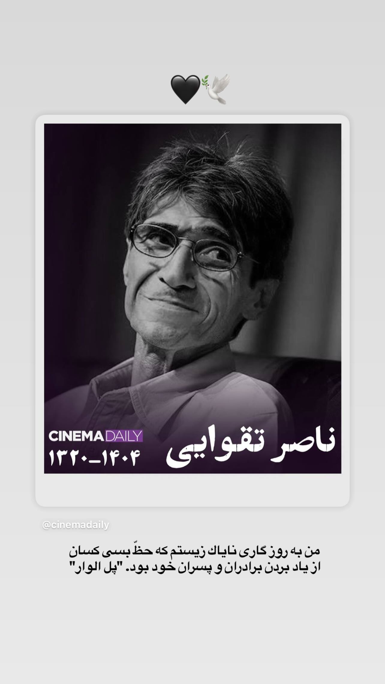  جدید ترین استوری اینستاگرام رویا میر علمی