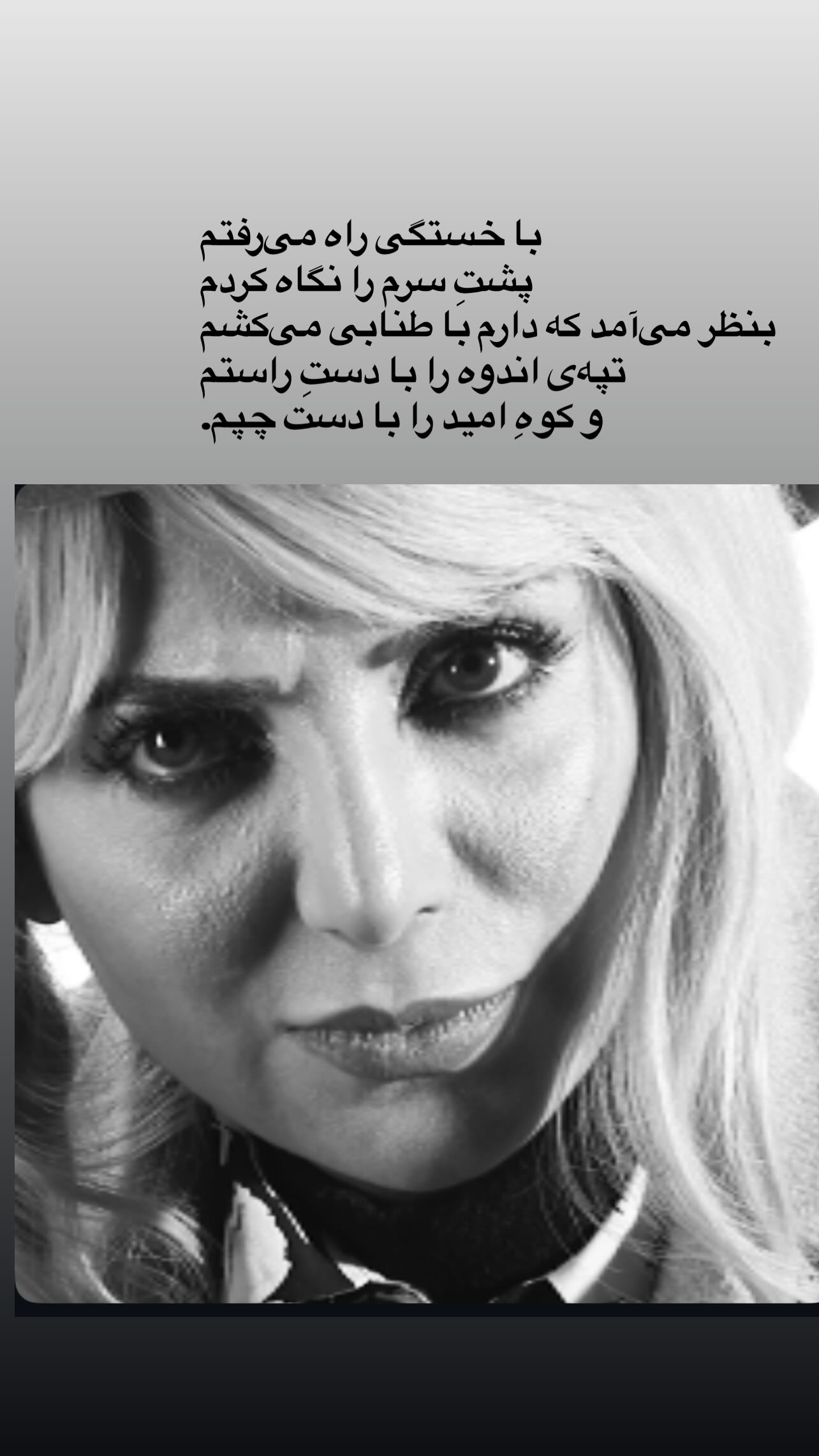  جدید ترین استوری اینستاگرام رویا میر علمی