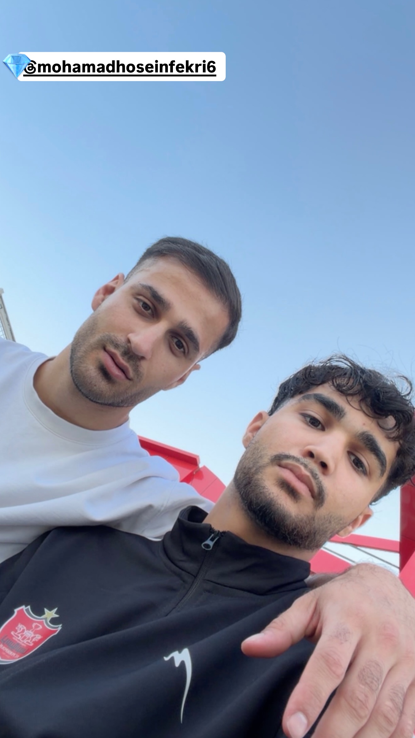  جدید ترین استوری اینستاگرام محمد امین شرفی