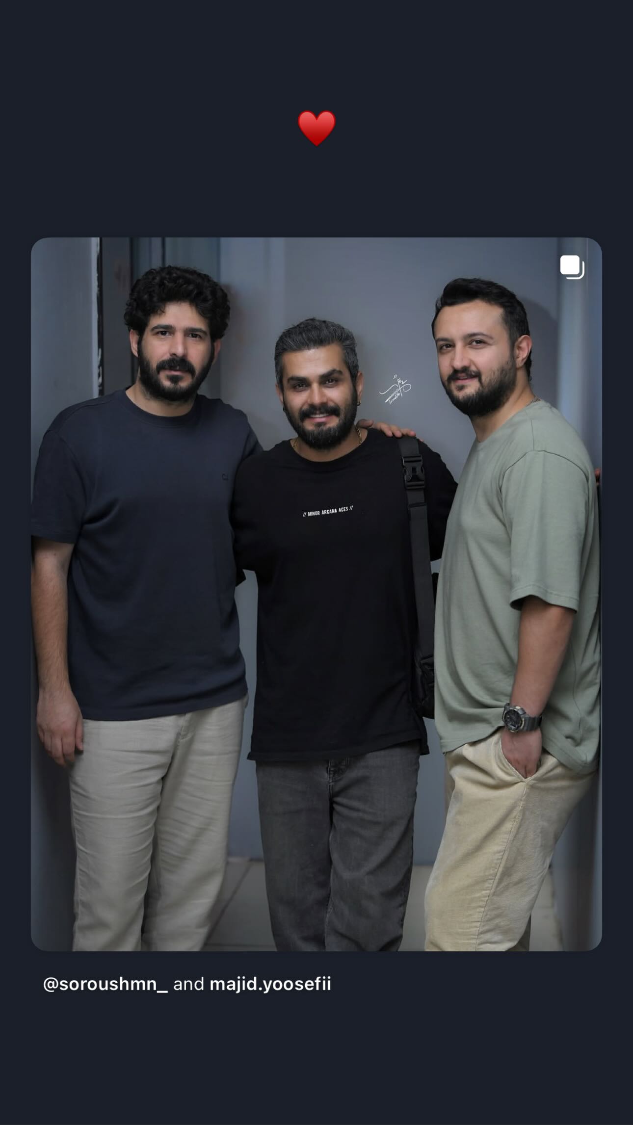  جدید ترین استوری اینستاگرام اميرحسين هاشمى