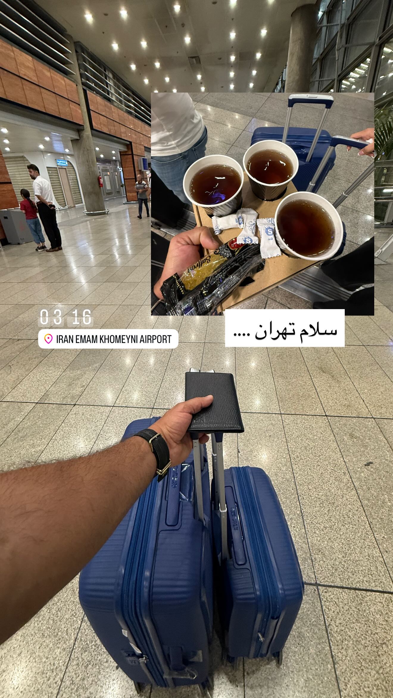  جدید ترین استوری اینستاگرام سروش صلواتیان