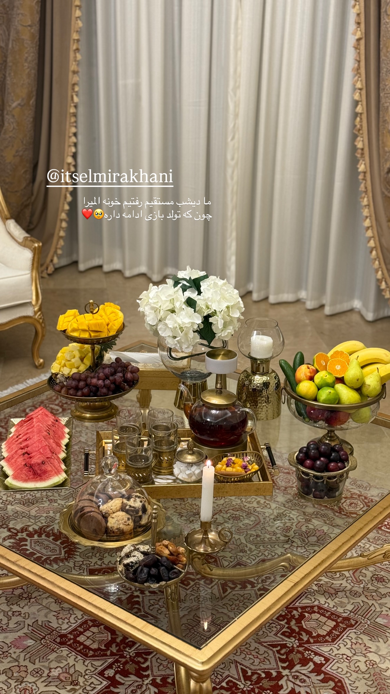  جدید ترین استوری اینستاگرام صبا مرشدی