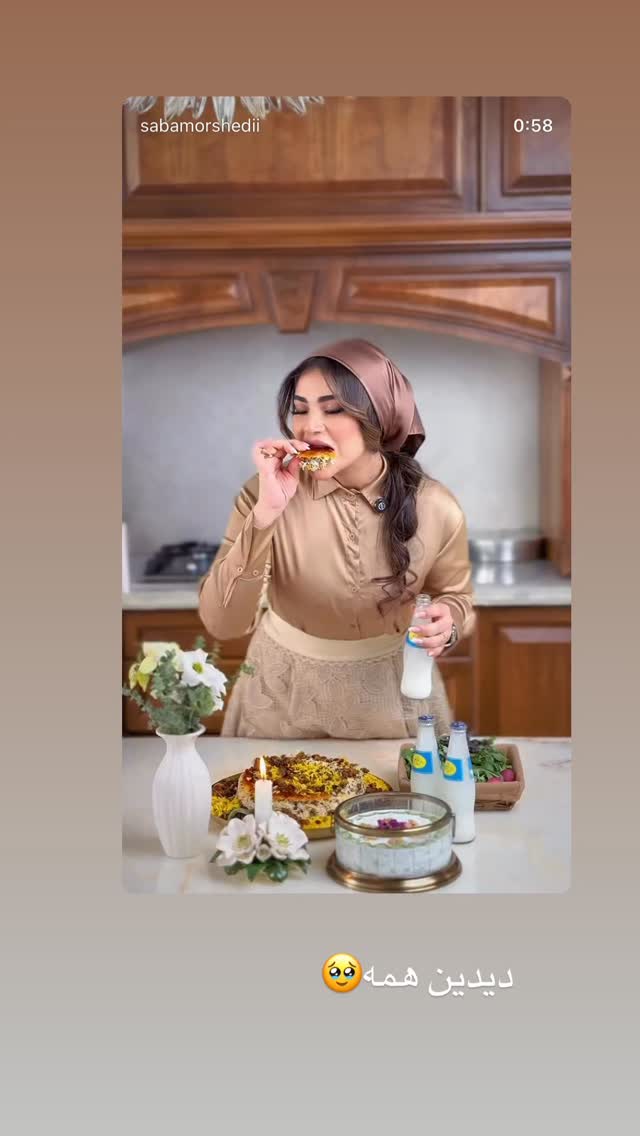  جدید ترین استوری اینستاگرام صبا مرشدی