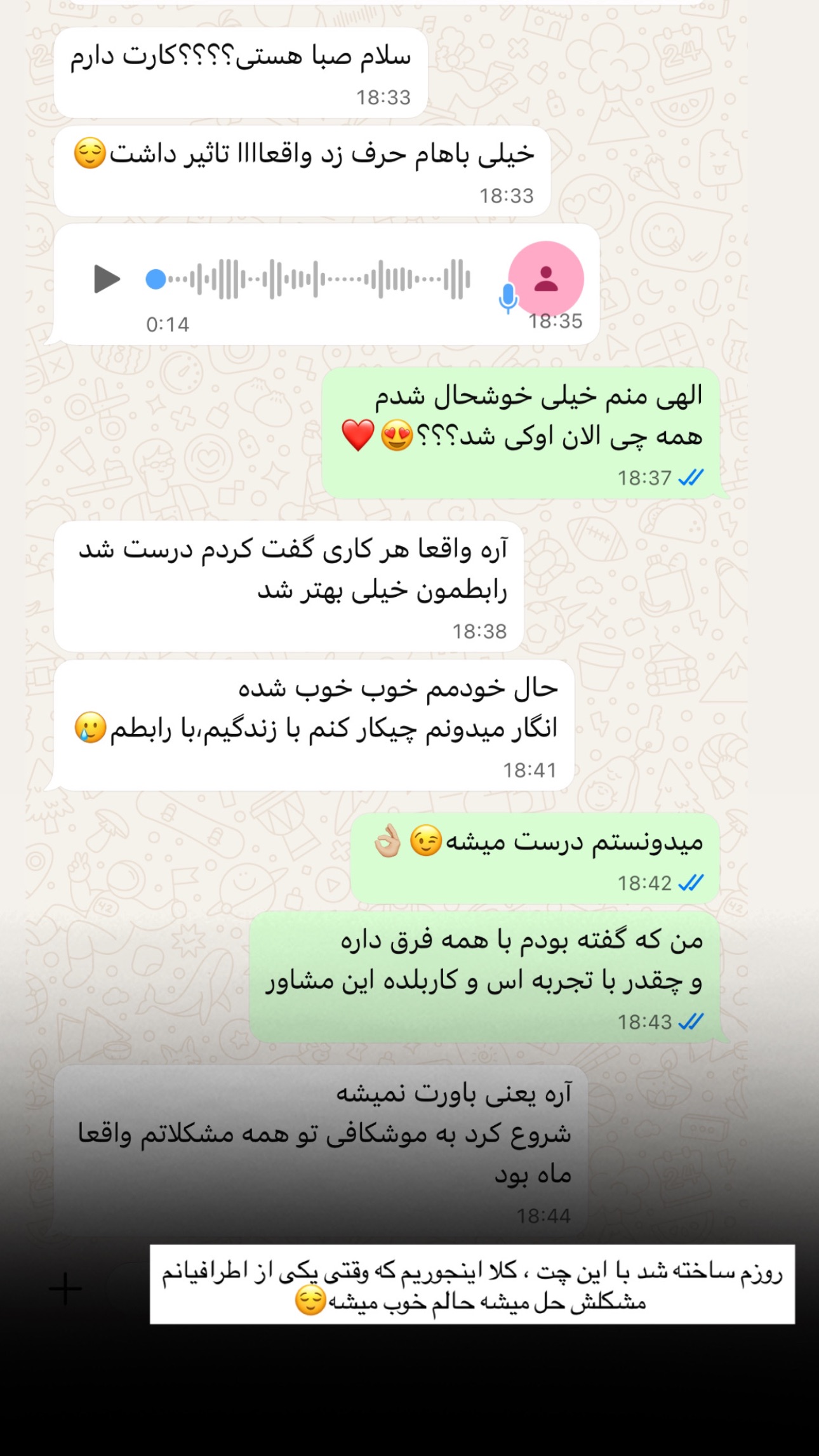  جدید ترین استوری اینستاگرام صبا مرشدی