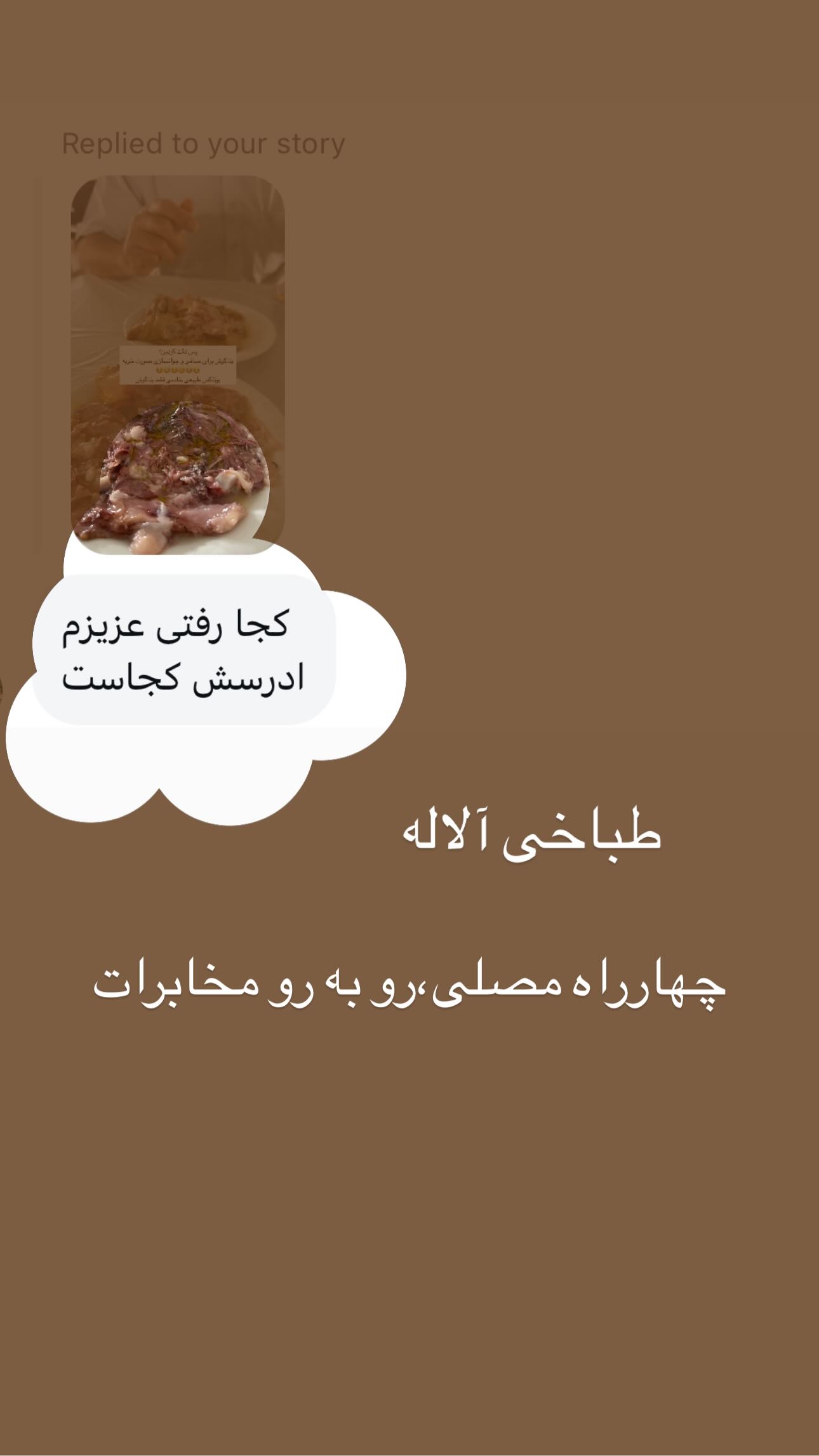  جدید ترین استوری اینستاگرام زینب سادات نوفرستی