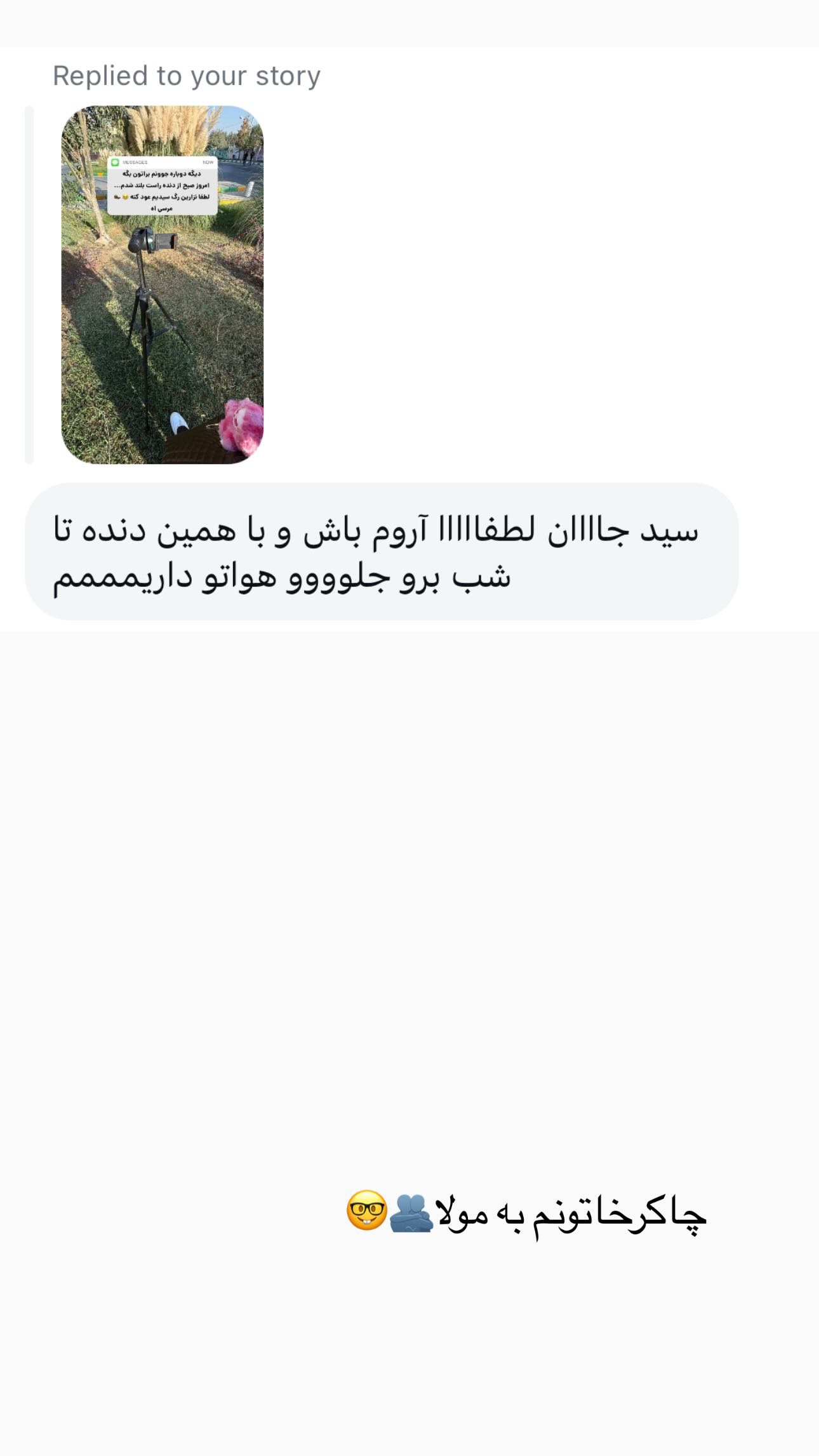 جدید ترین استوری اینستاگرام زینب سادات نوفرستی