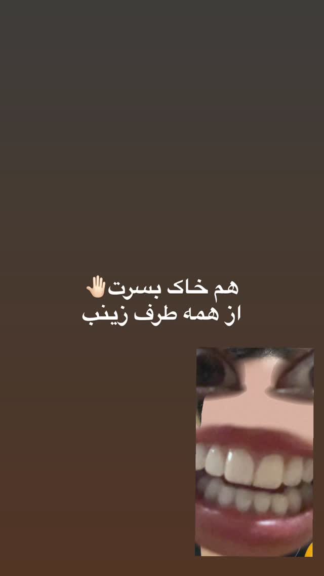  جدید ترین استوری اینستاگرام زینب سادات نوفرستی