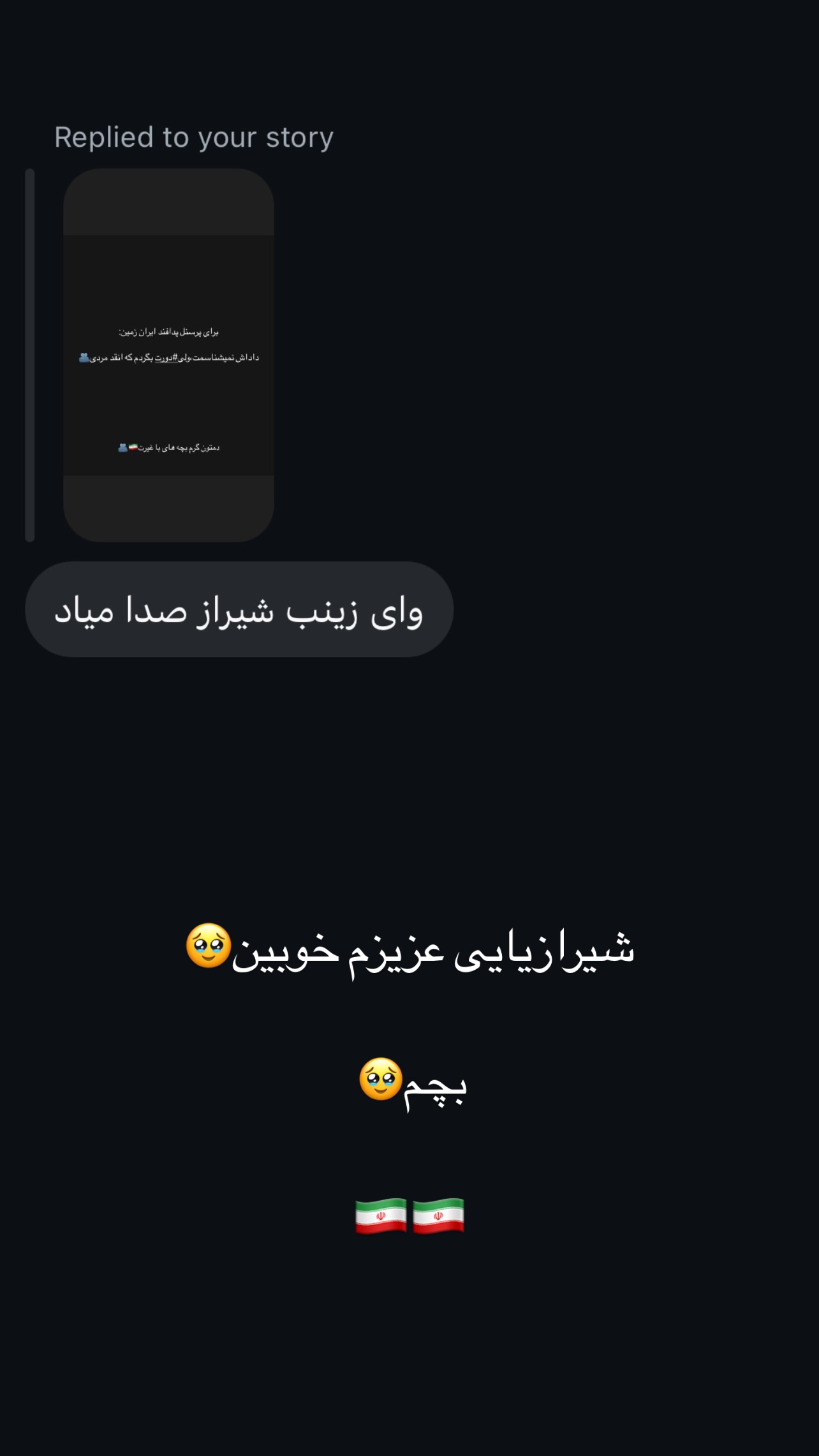  جدید ترین استوری اینستاگرام زینب سادات نوفرستی