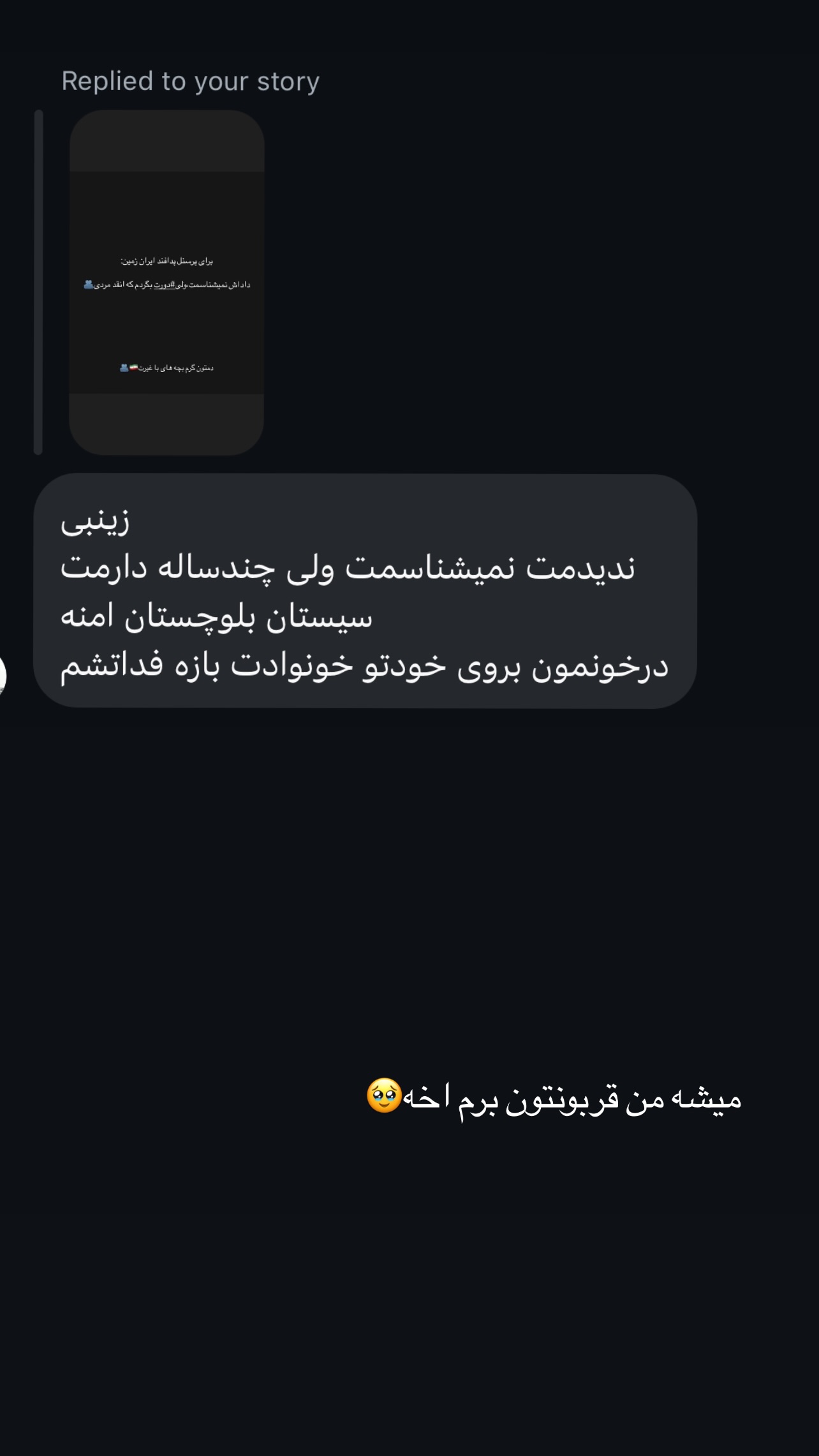  جدید ترین استوری اینستاگرام زینب سادات نوفرستی