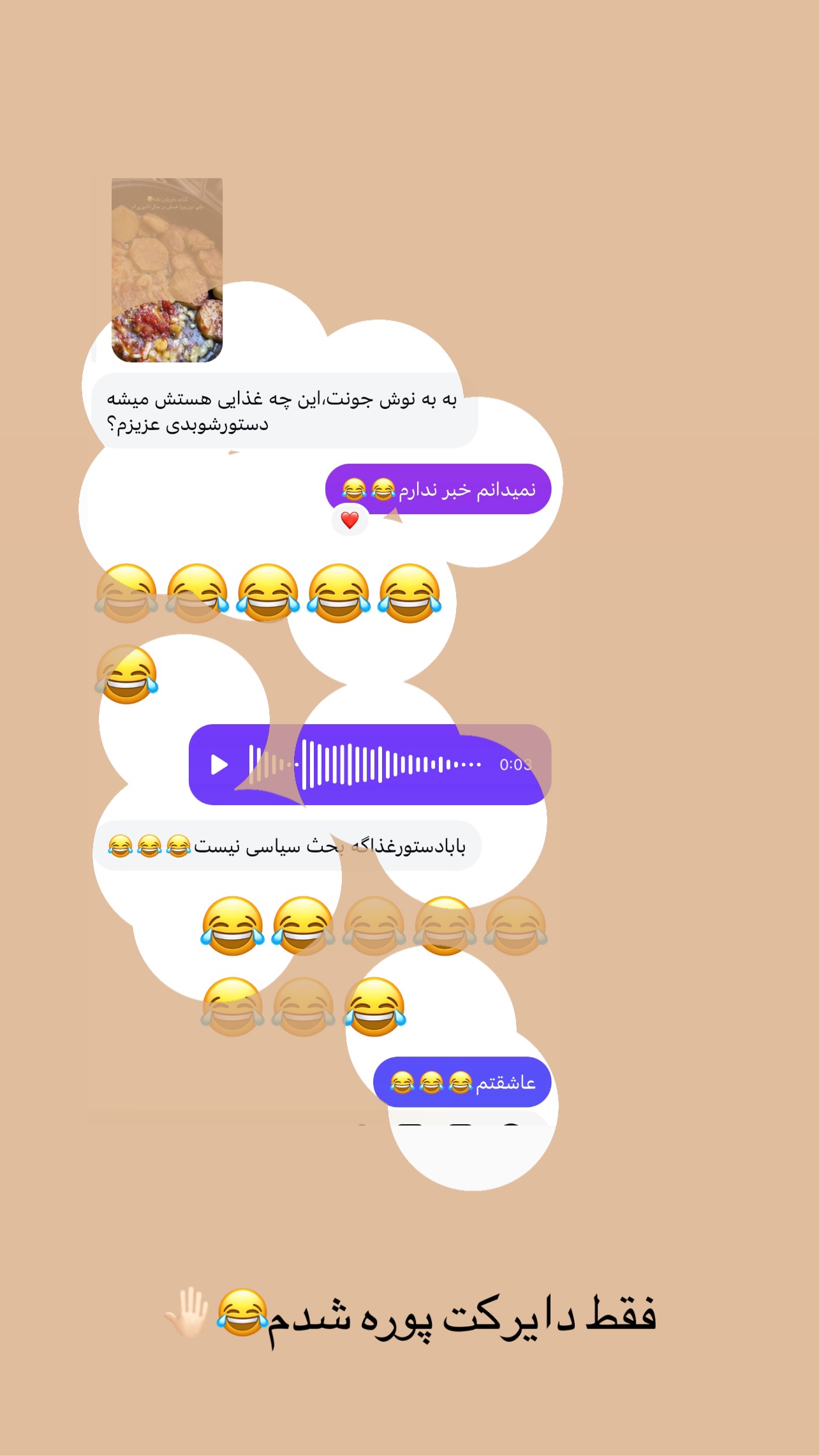  جدید ترین استوری اینستاگرام زینب سادات نوفرستی