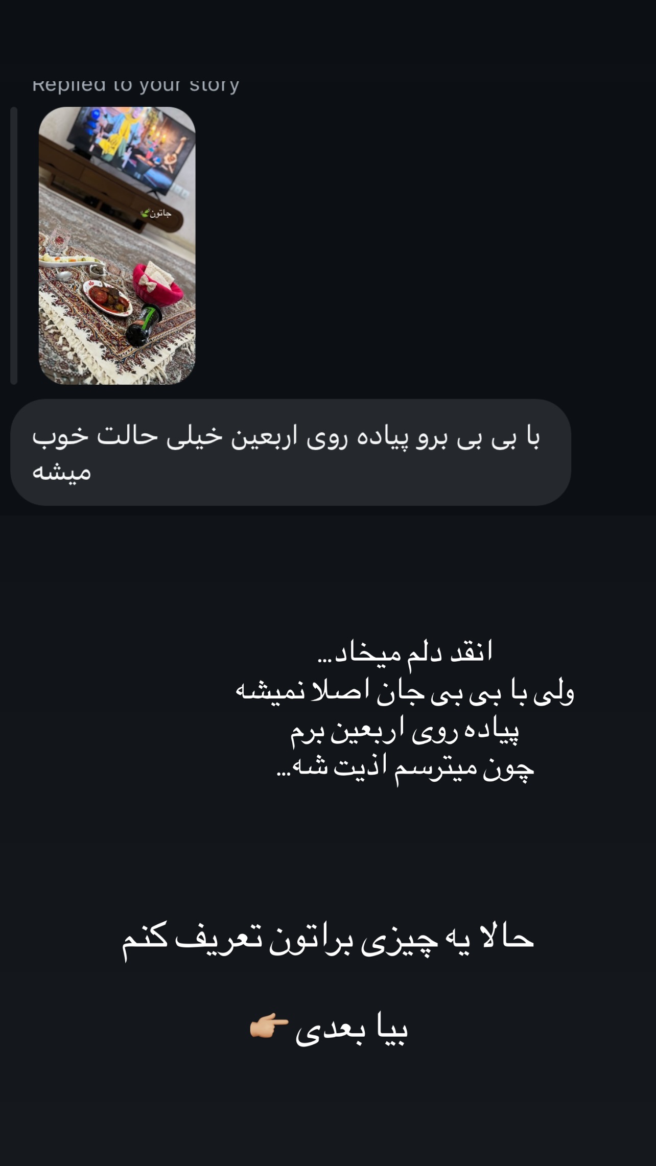  جدید ترین استوری اینستاگرام زینب سادات نوفرستی