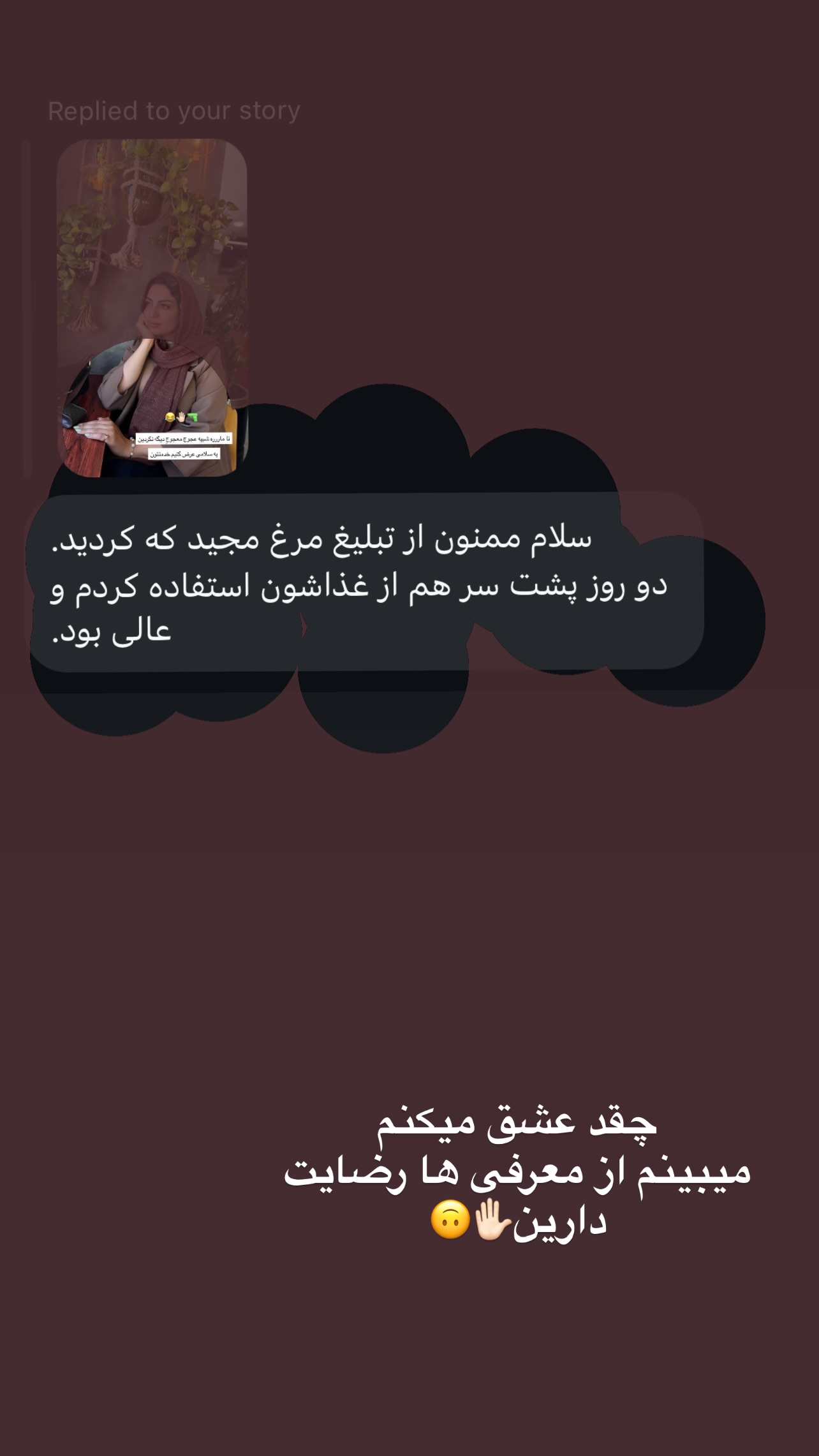  جدید ترین استوری اینستاگرام زینب سادات نوفرستی
