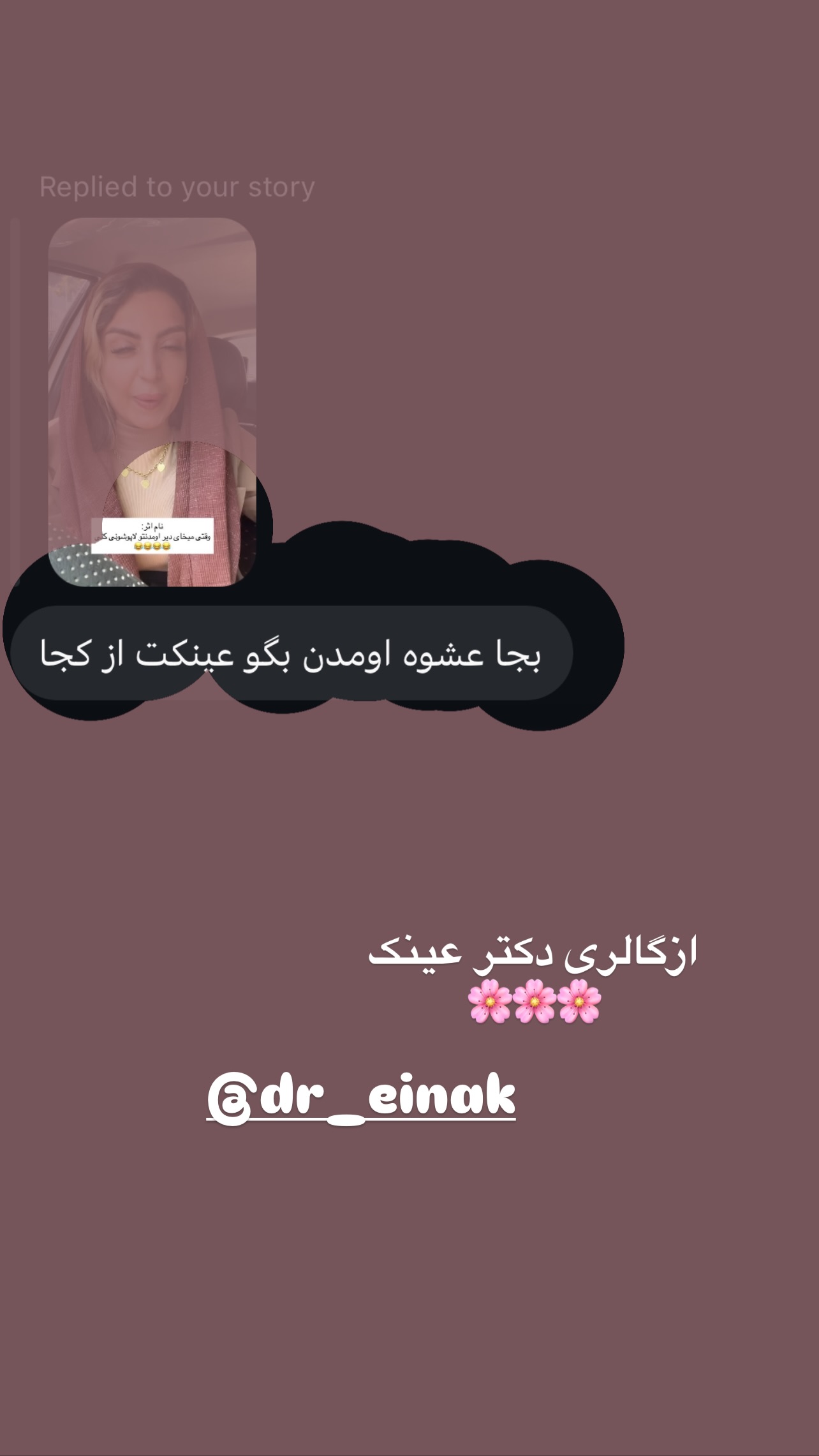  جدید ترین استوری اینستاگرام زینب سادات نوفرستی