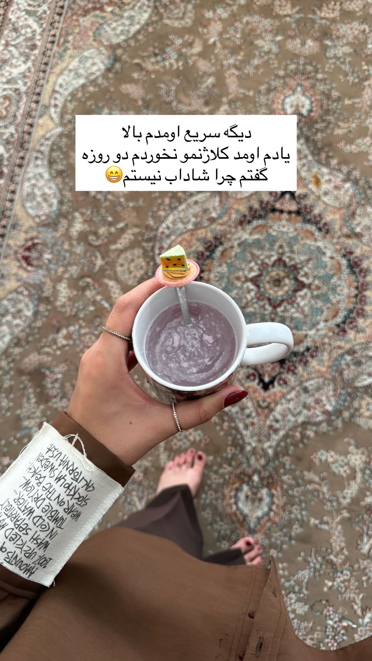  جدید ترین استوری اینستاگرام زینب سادات نوفرستی
