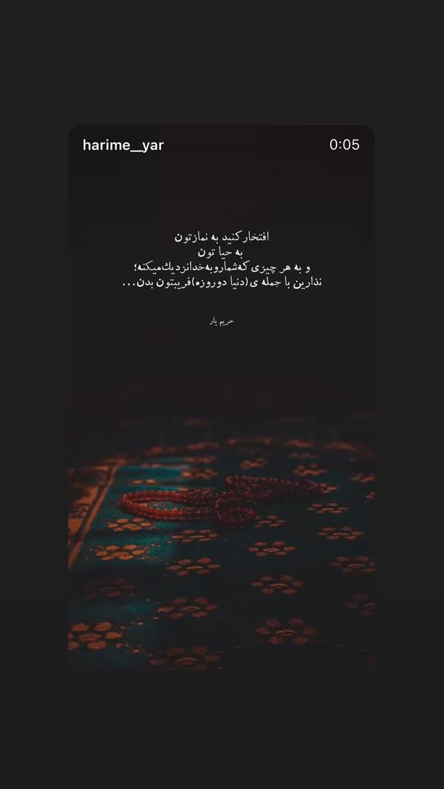  جدید ترین استوری اینستاگرام زینب سادات نوفرستی