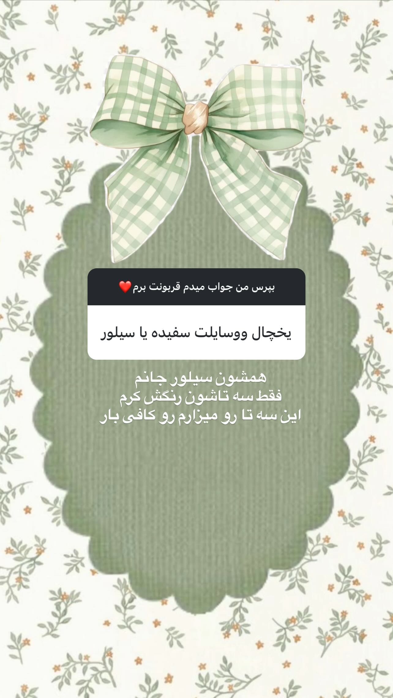  جدید ترین استوری اینستاگرام فاطمه سادات حسینی