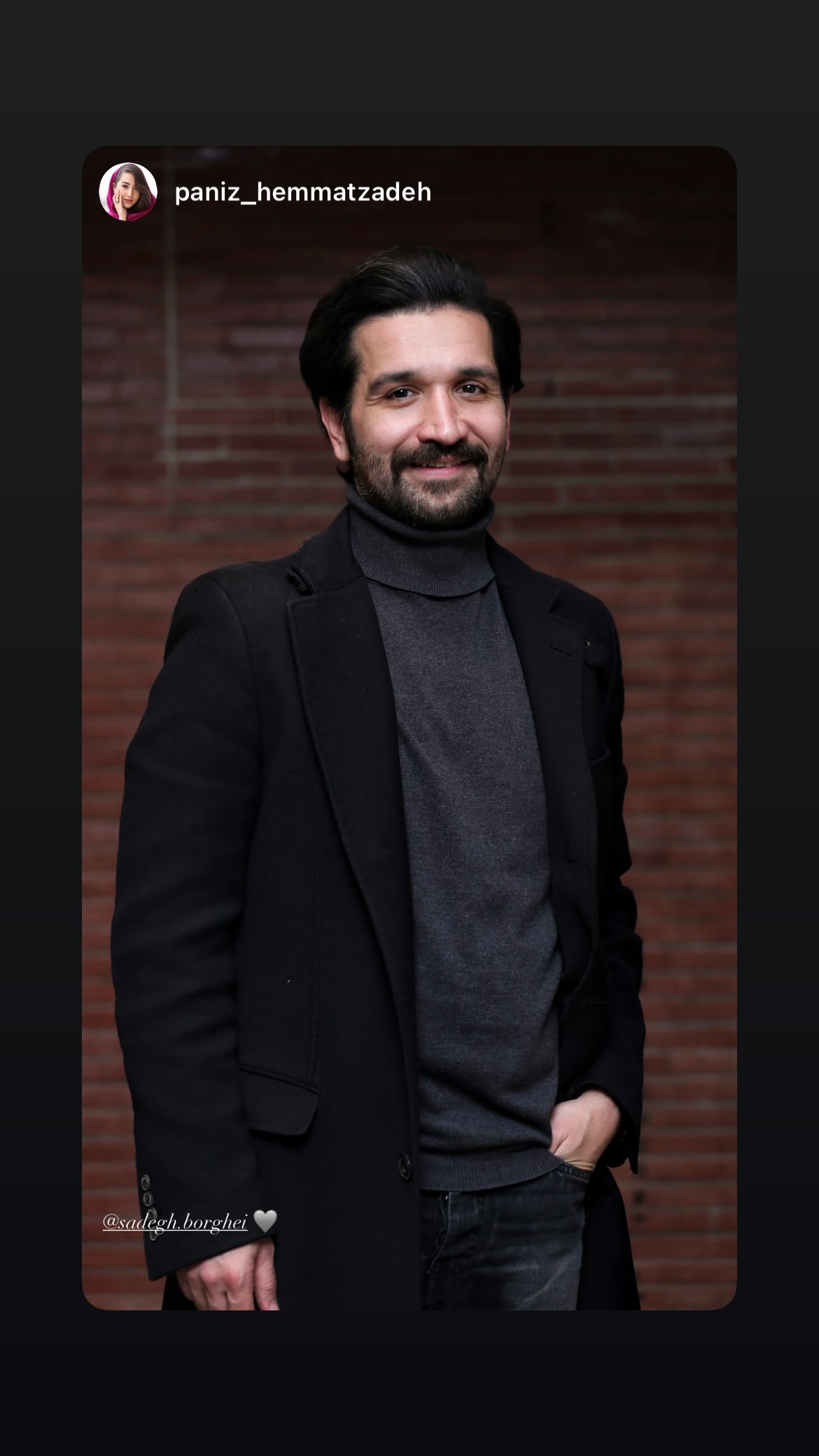 جدید ترین استوری اینستاگرام صادق بورقعی