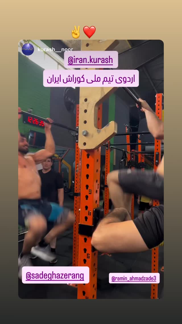 جدید ترین استوری اینستاگرام صادق آذرنگ