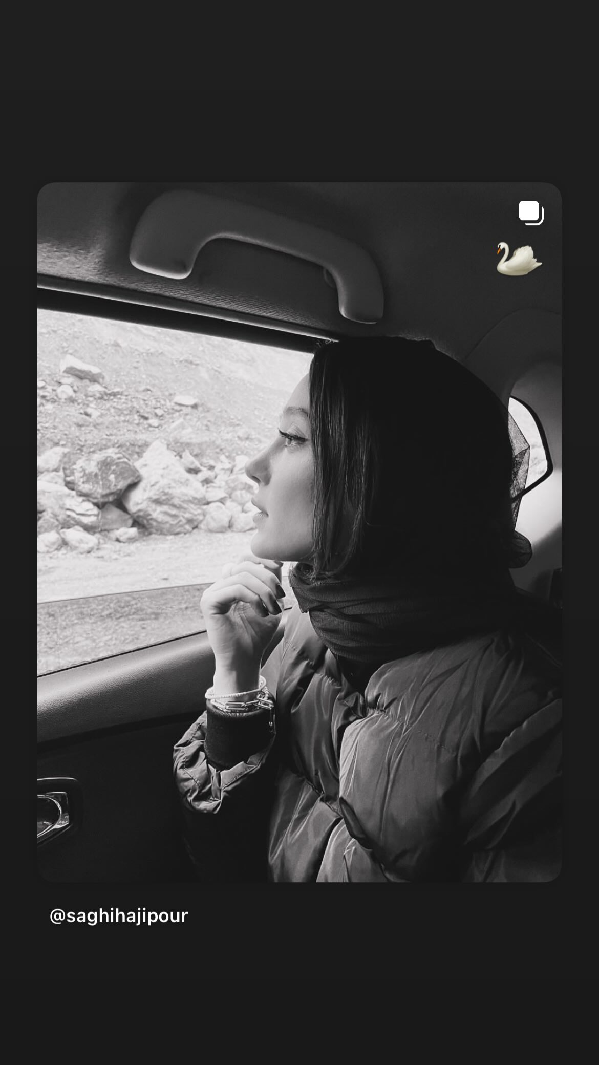 جدید ترین استوری اینستاگرام ساقی حاجی پور