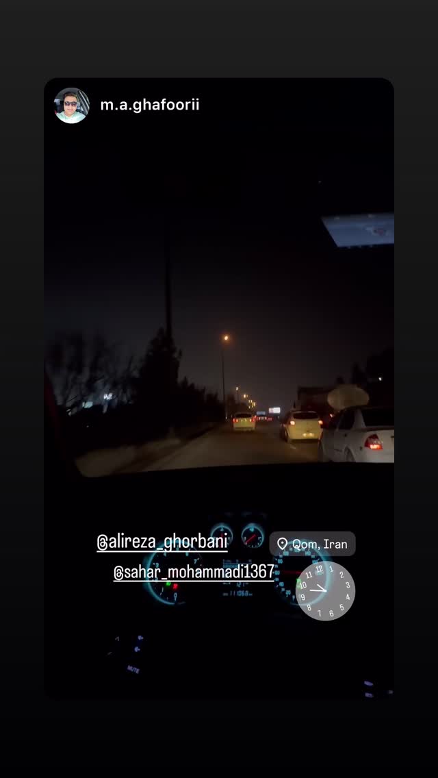  جدید ترین استوری اینستاگرام سحر محمدی بروجردی