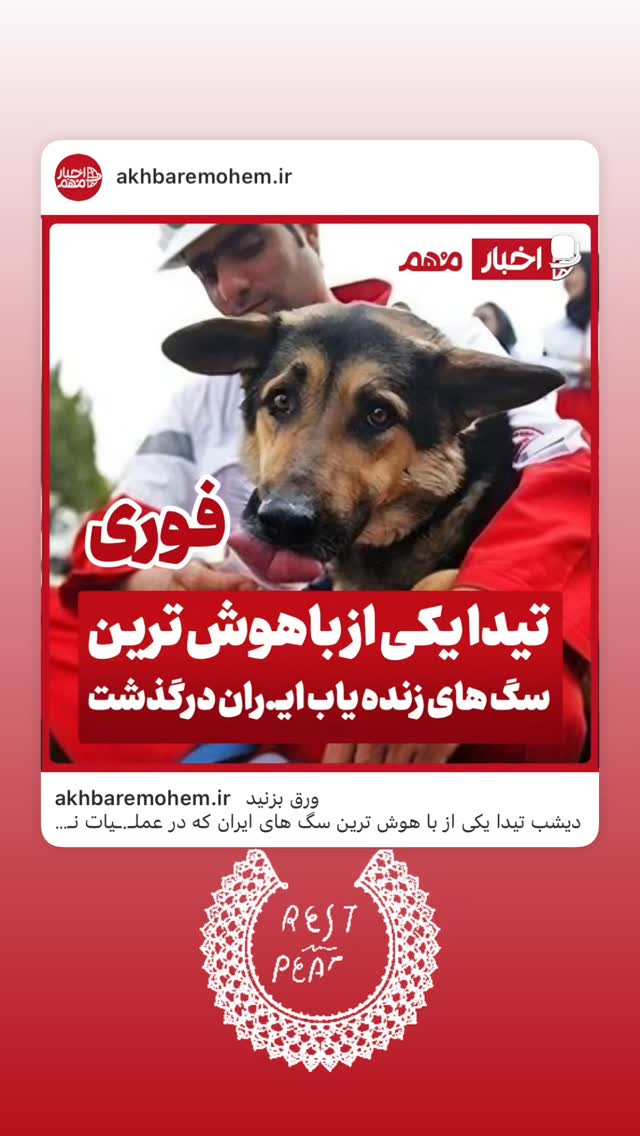  جدید ترین استوری اینستاگرام سحر ولدبیگی