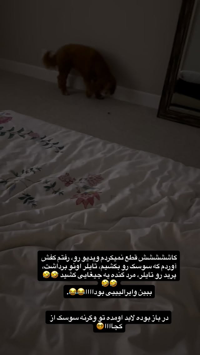  جدید ترین استوری اینستاگرام ثریا وحدتی نیا
