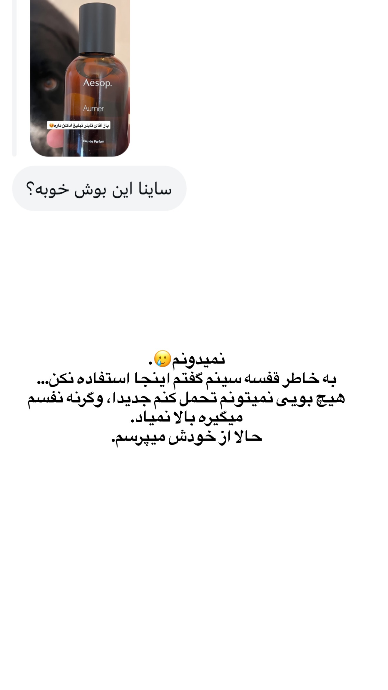  جدید ترین استوری اینستاگرام ثریا وحدتی نیا