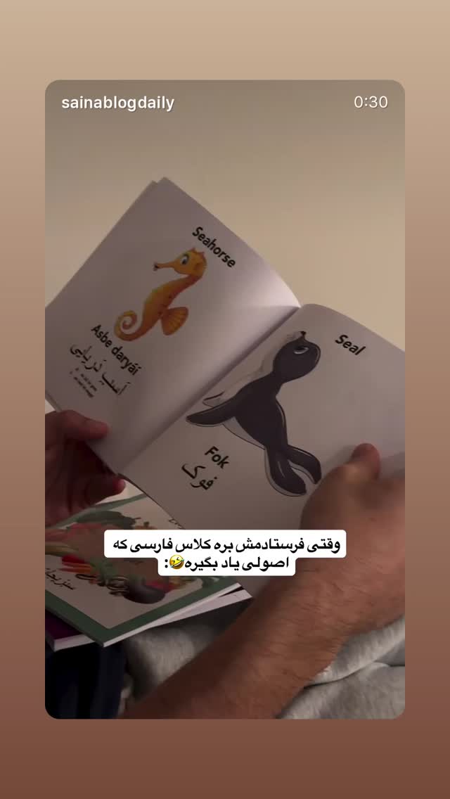  جدید ترین استوری اینستاگرام ثریا وحدتی نیا