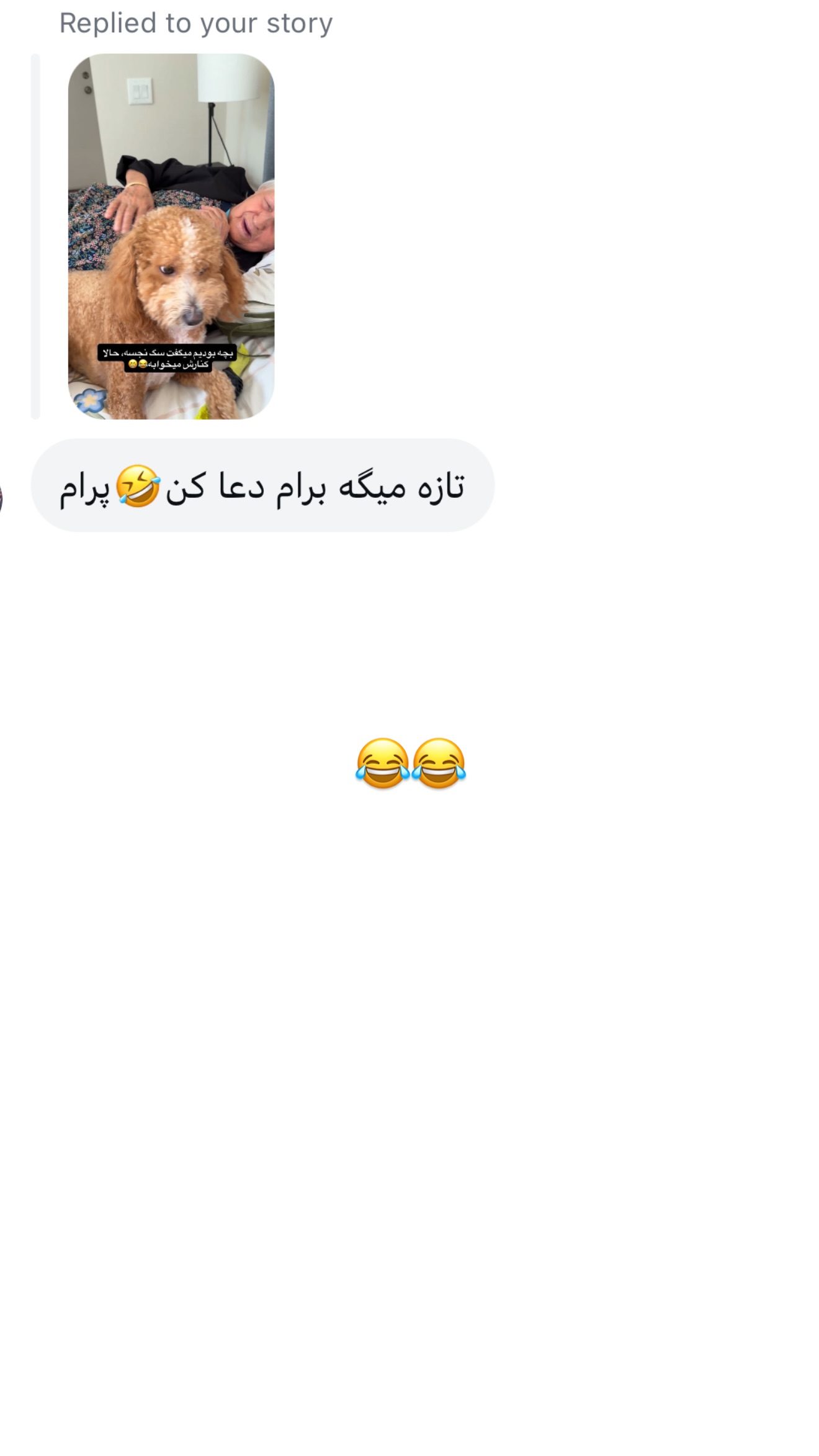  جدید ترین استوری اینستاگرام ثریا وحدتی نیا