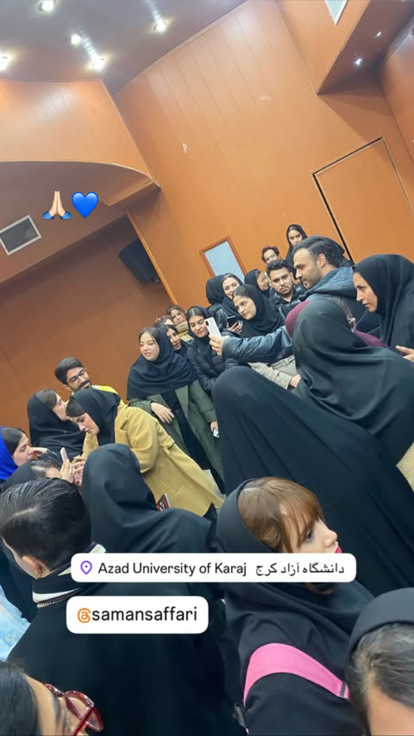  جدید ترین استوری اینستاگرام سامان صفاری